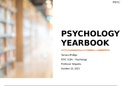 PSYC-110N Week 8 Final Project: Psychology Yearbook (GRADED A)