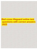 Red cross lifeguard online test questions with correct answers 2023