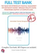 Test Bank For Intermediate Financial Management 13th Edition By Eugene F. Brigham; Phillip R. Daves 9781337395083 Chapter 1-27 Complete Guide .