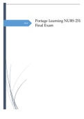 Portage Learning NURS 251 Final Exam 