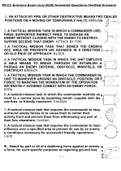 MCCC Entrance Exam Answered Questions (Verified Answers)