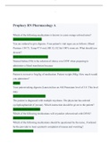 Prophecy RN Pharmacology A!Rated A+ Answers