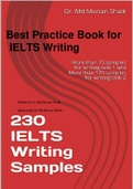 Best Practice Book for IELTS Writing: 230 IELTS Writing Samples 