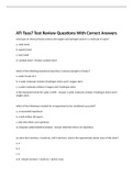 ATI Teas7 Test Review Questions With Correct Answers 