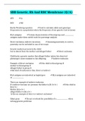 SBB Genetic, Rh And RBC Membrane (Q/A)