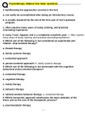 Psychotherapy Midterm Test Bank Questions (1)Psychotherapy Midterm Test Bank Questions verified.