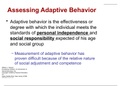 ADAPTIVE BEHAVIOR PART 2