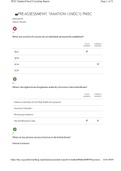 WGU Pre-Assessment Taxation I (NDC1) PNDC PRE-ASSESSMENT: TAXATION I (NDC1) PNDC