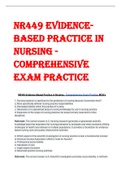 NR449 Evidence-Based Practice in Nursing - Comprehensive Exam Practice 