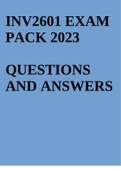 INV2601 EXAM PACK 2023