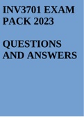 INV3701 EXAM PACK 2023