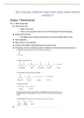 MCAT ORGANIC CHEMISTRY EXAM STUDY GUIDE JOHNS HOPKINS UNIVERSITY