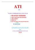 ATI RN COMPREHENSIVE EXIT EXAM (40 EXAM SETS,NEWEST 2023)/ RN ATI COMPREHENSIVE EXIT ATI EXAM / RN COMPREHENSIVE EXIT ATI EXAM:BEST DOCUMENT FOR A.T.I EXAM