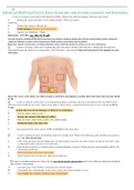 Advanced MedSurg Proctor Notes Questions and accurate answers and Rationales.