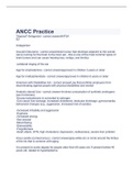 ANCC Practice 2023 with verified questions and answers