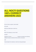 ALL NOCTI QUESTIONS 100% CORRECT  ANSWERS 2023