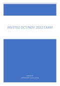 INV3702 Oct Nov 2022 Exam Questions