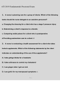 ATI 2019 Fundamentals Proctored Exams Questions and Answers (2022/2023) (Verified Answers)