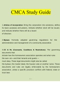 CMCA Study Guide 2023 Complete Solutions Verified