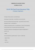 OAM 330 Final Exam Questions With Correct Answers