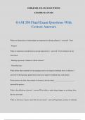 OAM 330 Final Exam Questions With Correct Answers