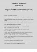 Odyssey Part 1 Review Exam Study Guide.