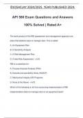 API 580 Exam Questions and Answers 100% Solved | Rated A+