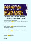 Maryville NURS 612 Exam 1 (MC from Ch 1,2,3,4,5,12,13 lab manual) 150 Q&A 