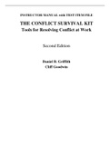 Conflict Survival Kit Tools for Resolving Conflict at Work 2e Daniel Griffith, Cliff Goodwin (Instructor Manual with Test Bank)