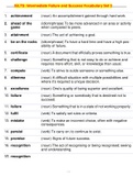 IELTS: Intermediate Failure and Success Vocabulary Set 3