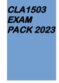 CLA1503 EXAM PACK 2023