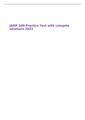 JAMF 100 Practice Test with compete solutions 2023