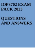 IOP3702 EXAM PACK 2023