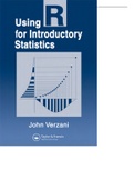 Using R for Introductory Statistics 2nd Edition Verzani Solutions Manual