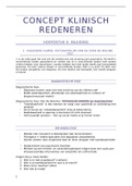 Samenvatting Concepten Klinisch Redeneren 