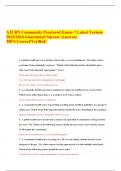 ATI RN Community Proctored Exam- 7 Latest Version  2023/2024 Guaranteed Success (Answers  100%Correct/Verified) 