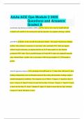 AAAe ACE Ops Module 2 2025 Questions and Answers Graded A