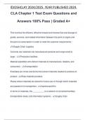 CLA Chapter 1 Test Exam Questions and Answers 100% Pass | Graded A+