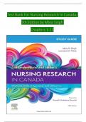 TEST BANK For LoBiondo-Wood and Haber's Nursing Research in Canada: Methods, Critical Appraisal, and Utilization. 5th Edition by Mina Singh, Verified Chapters 1 - 21, Complete Newest Version