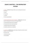  EGAN'S CHAPTER 9 - THE RESPIRATORY SYSTEM QUESTIONS AND ANSWERS 2024