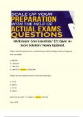 NATE Exam: Core Essentials/ 121 Q&A/ A+ Score Solution/ Newly Updated.  What is the CFM requirement for an 2,400-ft2 house with 8-ft ceilings, if five air changes per hour are needed?  a. 400 CFM b. 1,200 CFM c. 1,600 CFM d. 2,400 CFM - Answer: c (1,600 C