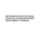 FNAN 522: FINAL EXAM ALL EXAM QUESTIONS AND CORRECT ANSWER