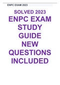  (solved 2023) ENPC EXAM STUDY GUIDE NEW QUESTIONS INCLUDED