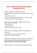 PHAR 100 EXAM QUESTIONS AND ACCURATE ANSWERS 2024-2025