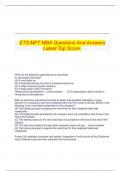 ETS MFT MBA Questions And Answers Latest Top Score.