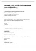 HAP study guide multiple choice questions & Answers(GRADED A+)