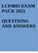 LCP4805 EXAM PACK 2023