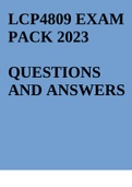 LCP4809 EXAM PACK 2023