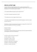 PPR EC-12 (TEST 160) Questions And Answers Download To get An A+