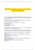  OPOTA Final Exam (Spos) Questions And Answers Graded A+.